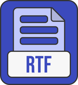 format pliku rtf ikona