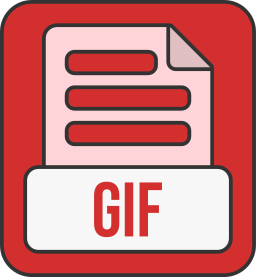 formato de archivo gif icono