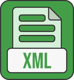 formato de archivo xml icono