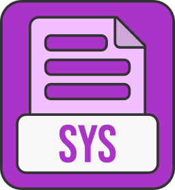 sys — формат файла иконка