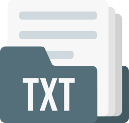 format de fichier texte Icône