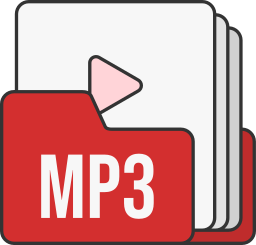 formato de archivo mp3 icono