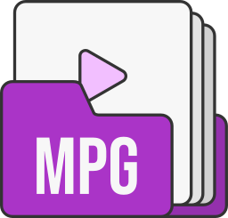 format de fichier mpg Icône