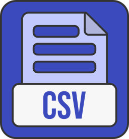 Формат файла csv иконка