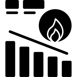 tableau de combustion Icône