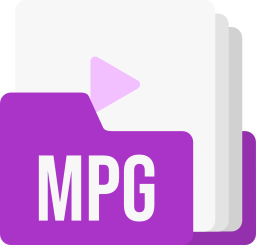 format de fichier mpg Icône