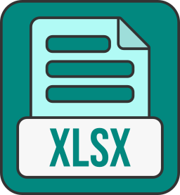 formato file xlsx icona