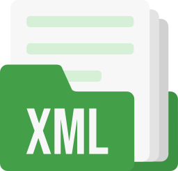 format de fichier xml Icône