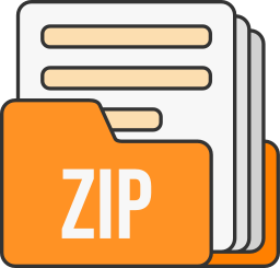 formato file zip icona