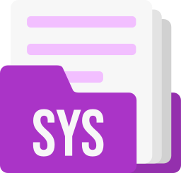 Sys file format icon