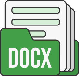 Docx file format icon