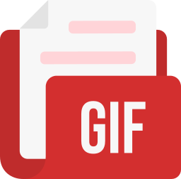Gif file format icon