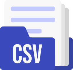 Csv file format icon