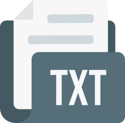 Txt file format icon