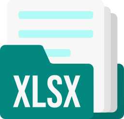Xlsx file format icon