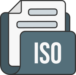 Iso file format icon