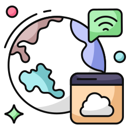 Global communication icon