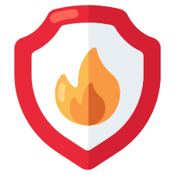 Safety burning icon