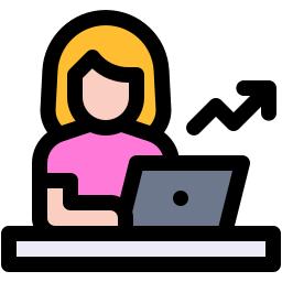 Working woman icon