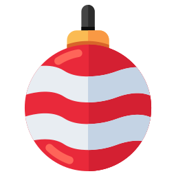 Christmas ball icon