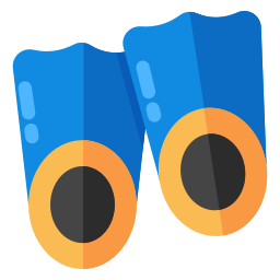 Diving equipment icon