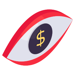 Dollar monitoring icon