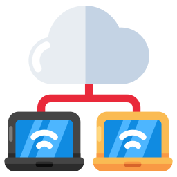 Cloud network icon