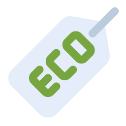etichetta ecologica icona