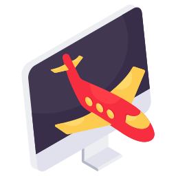 온라인 항공편 예약 icon