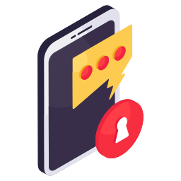 Secure chat icon