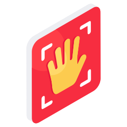 reconocimiento de manos icono
