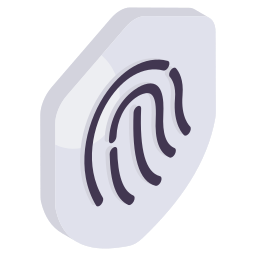 Fingerprint security icon