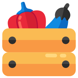 Grocery crate icon
