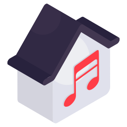 música de audio icono