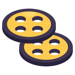Sewing button icon