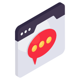 Online discussion icon