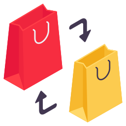 Bag exchange icon