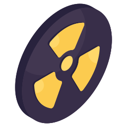 sinal nuclear Ícone