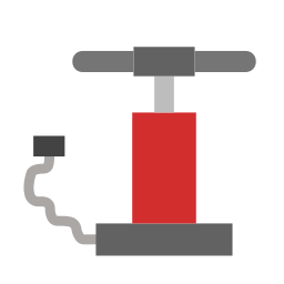 Hand air pump icon