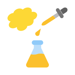 Chemical reaction icon