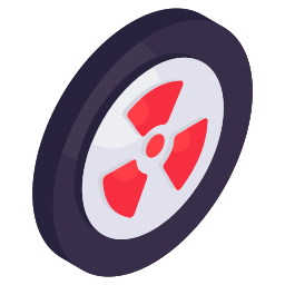 nucleair teken icoon