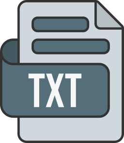 Txt file format icon