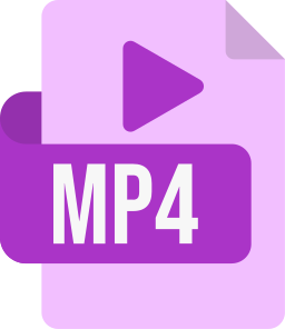 formato de archivo mp4 icono