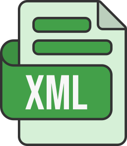 format de fichier xml Icône