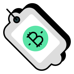 Bitcoin tag icon