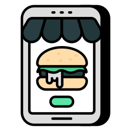 mobilne zamówienie jedzenia ikona