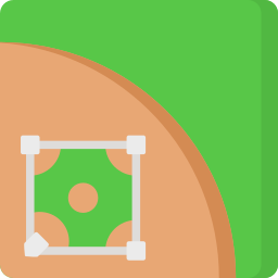 Campo de baseball icono