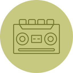 Кассетный магнитофон иконка