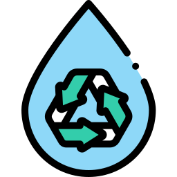 reciclar agua icono