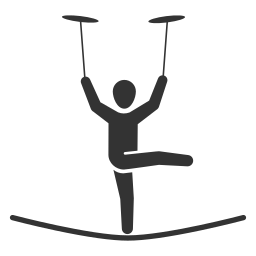 acrobático icono